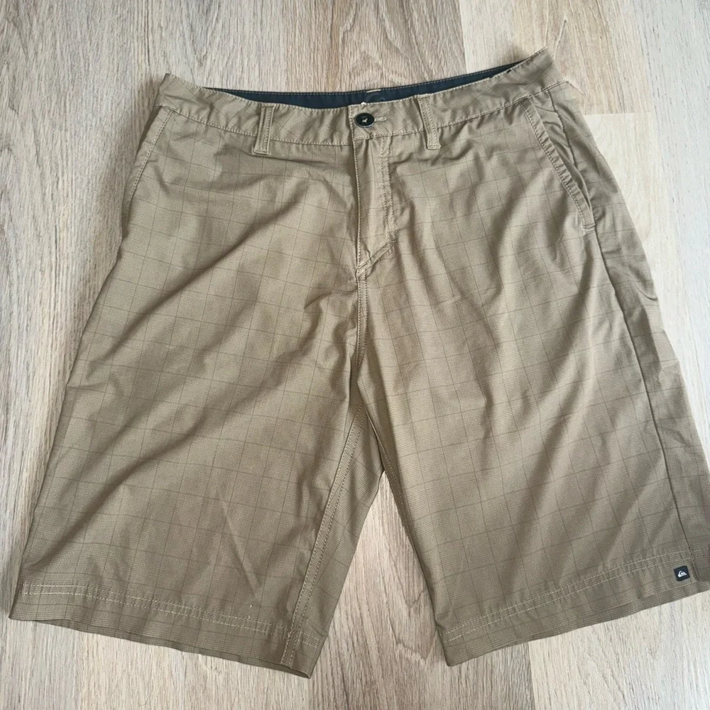 Men’s Y2K Tan Quicksilver Board Shorts - Size 30